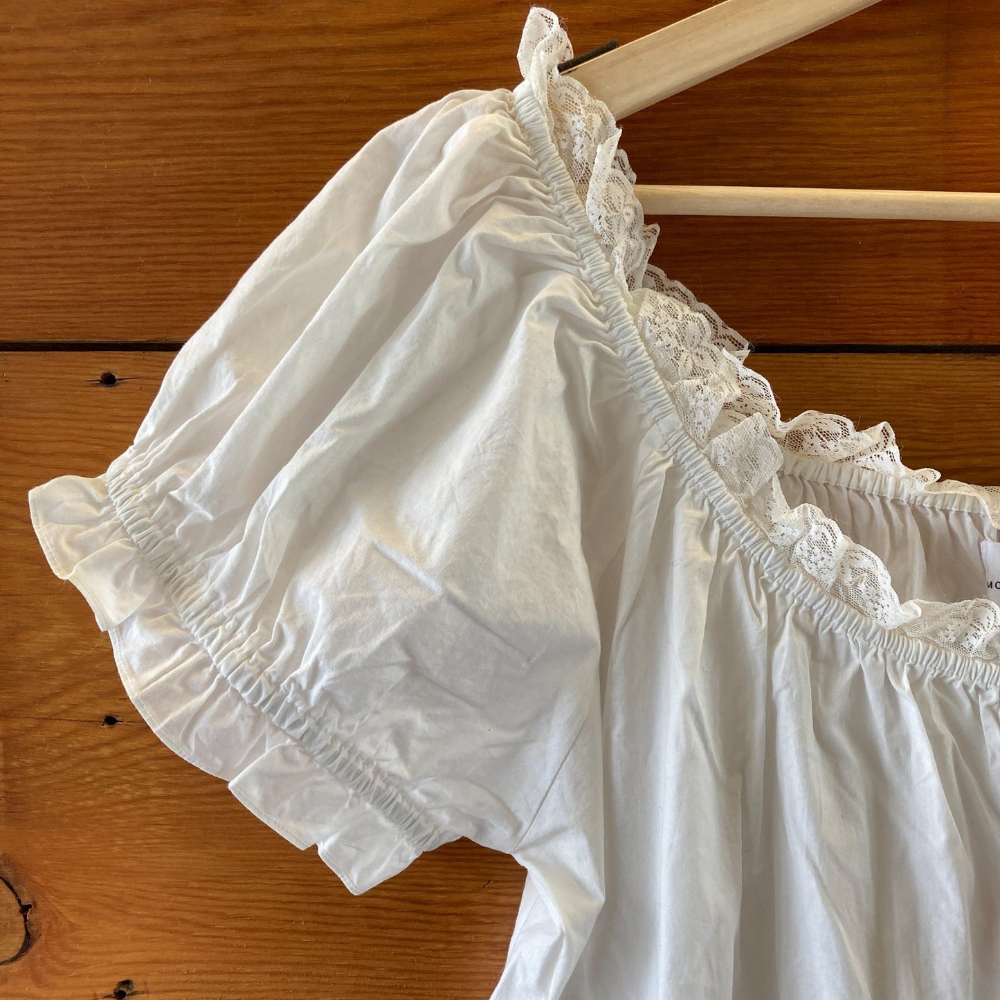 XL - Morgan Lane Chalk White NEW $128 Pure Cotton Ava Mini Dress 0416JW