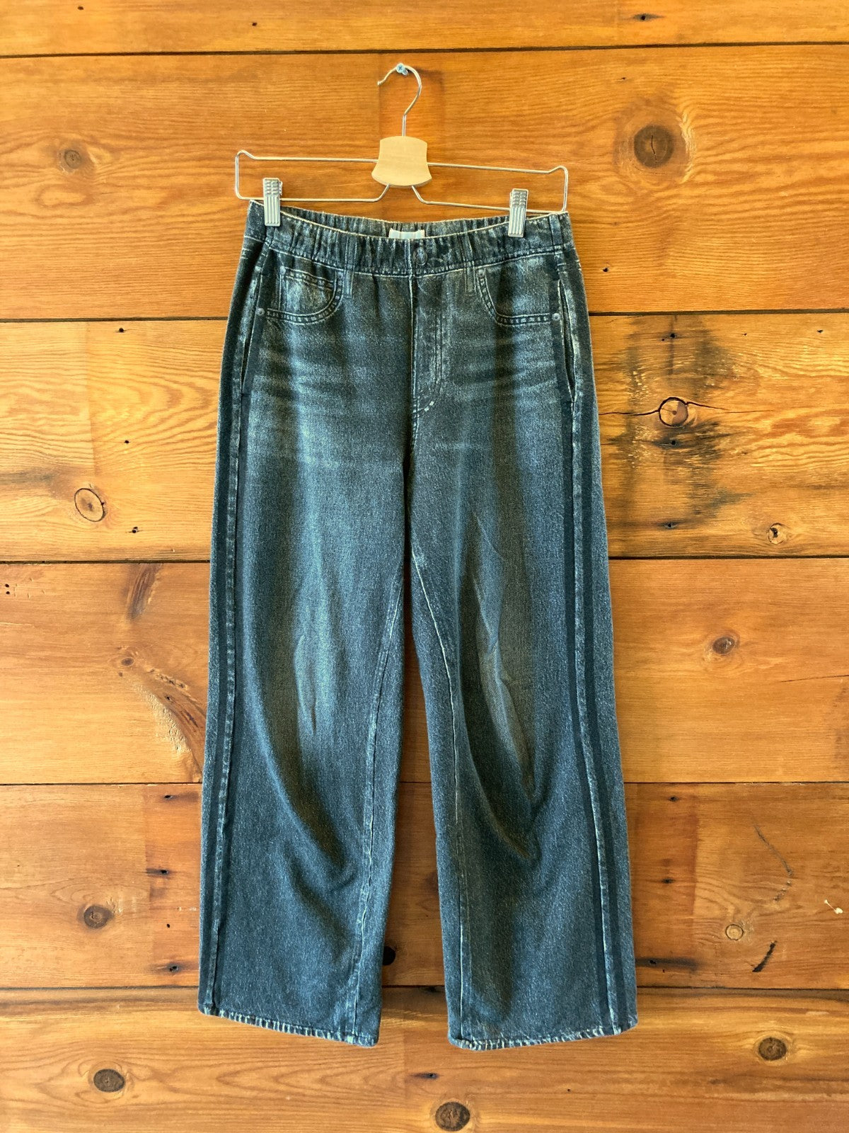 Rag & Bone Black Miramar Wide-Leg Side Stripe Track Pants - Size S - 0720LP