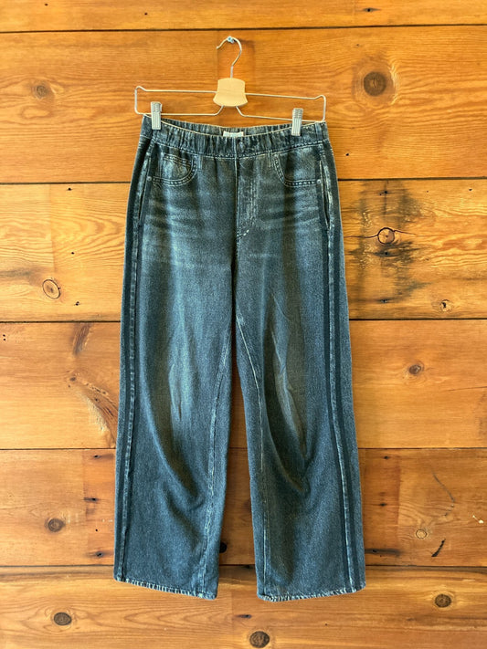 Rag & Bone Black Miramar Wide-Leg Side Stripe Track Pants - Size S - 0720LP