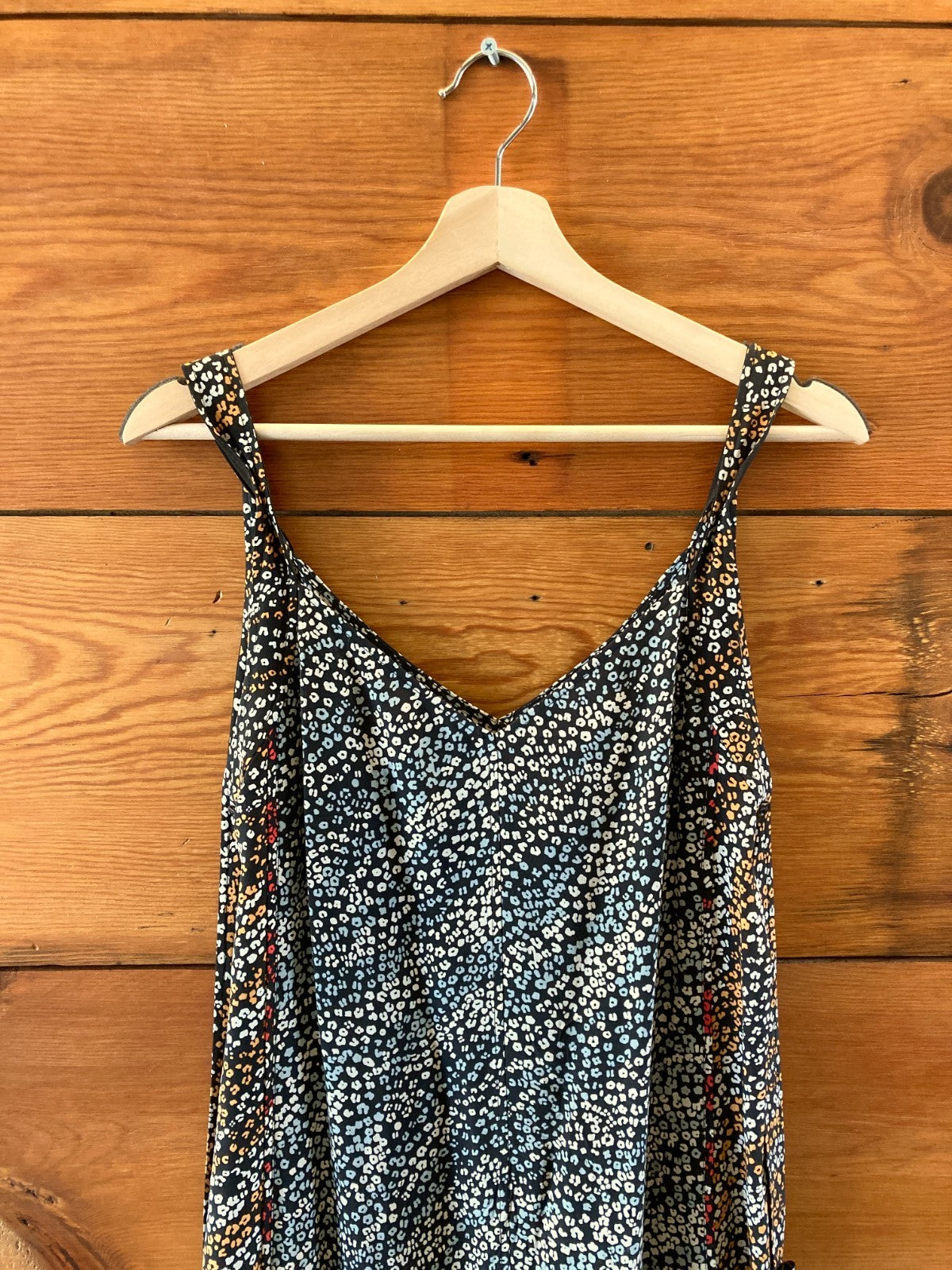 Rag & Bone Black Silk Floral Patterned Sleeveless Midi Dress - Size XS - 0320HJ