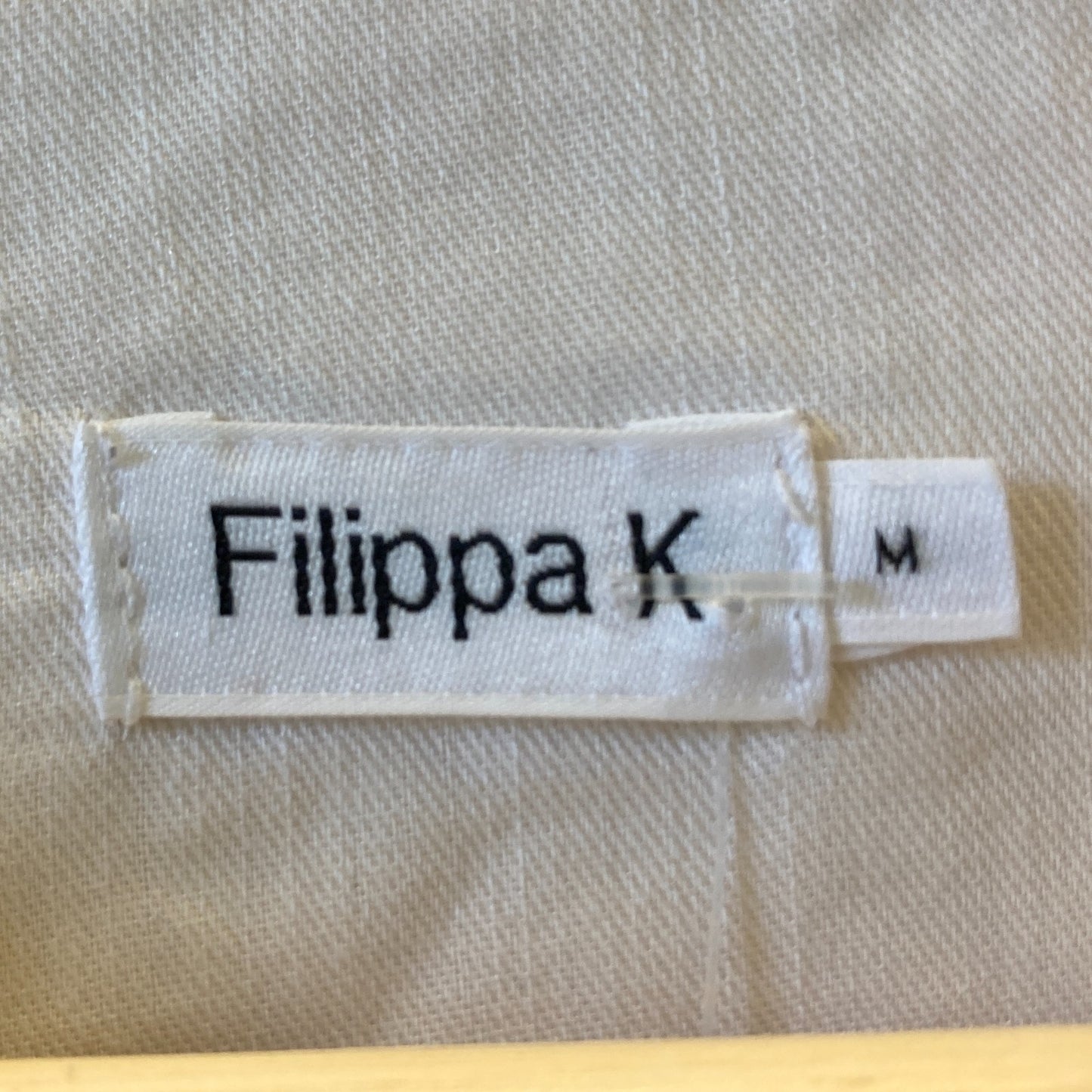 Filippa K Ivory V Neck 3/4 Sleeve Tencel Tunic Mini Dress - Size M - 0705MD