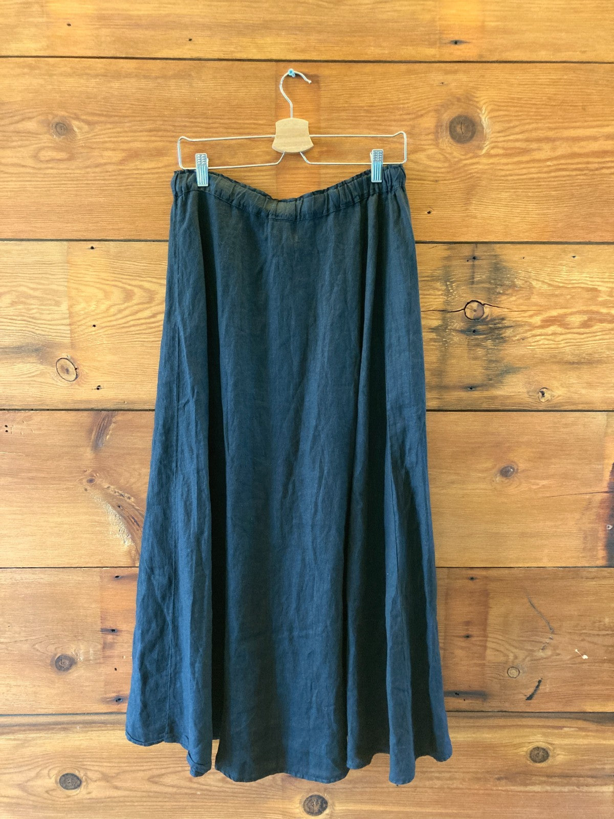 Velvet Graham & Spencer Cleo Wade $237 Black Linen Skirt - Size M - NEW - 4427SC