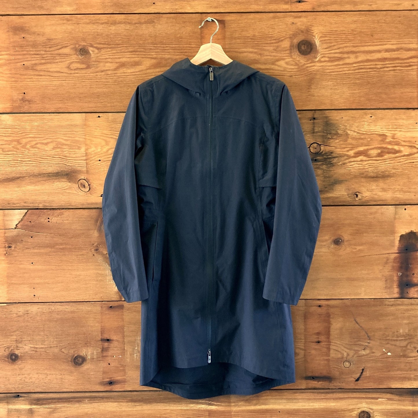 Lululemon Black Zip Up Hooded Rain Rebel Jacket Coat - Size 6 - 0521JT
