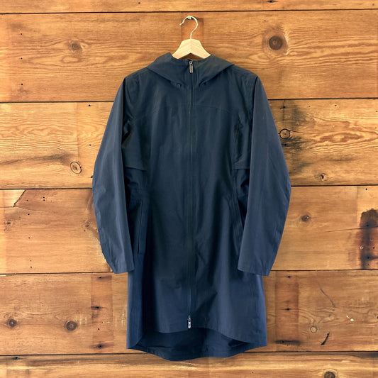 Lululemon Black Zip Up Hooded Rain Rebel Jacket Coat - Size 6 - 0521JT