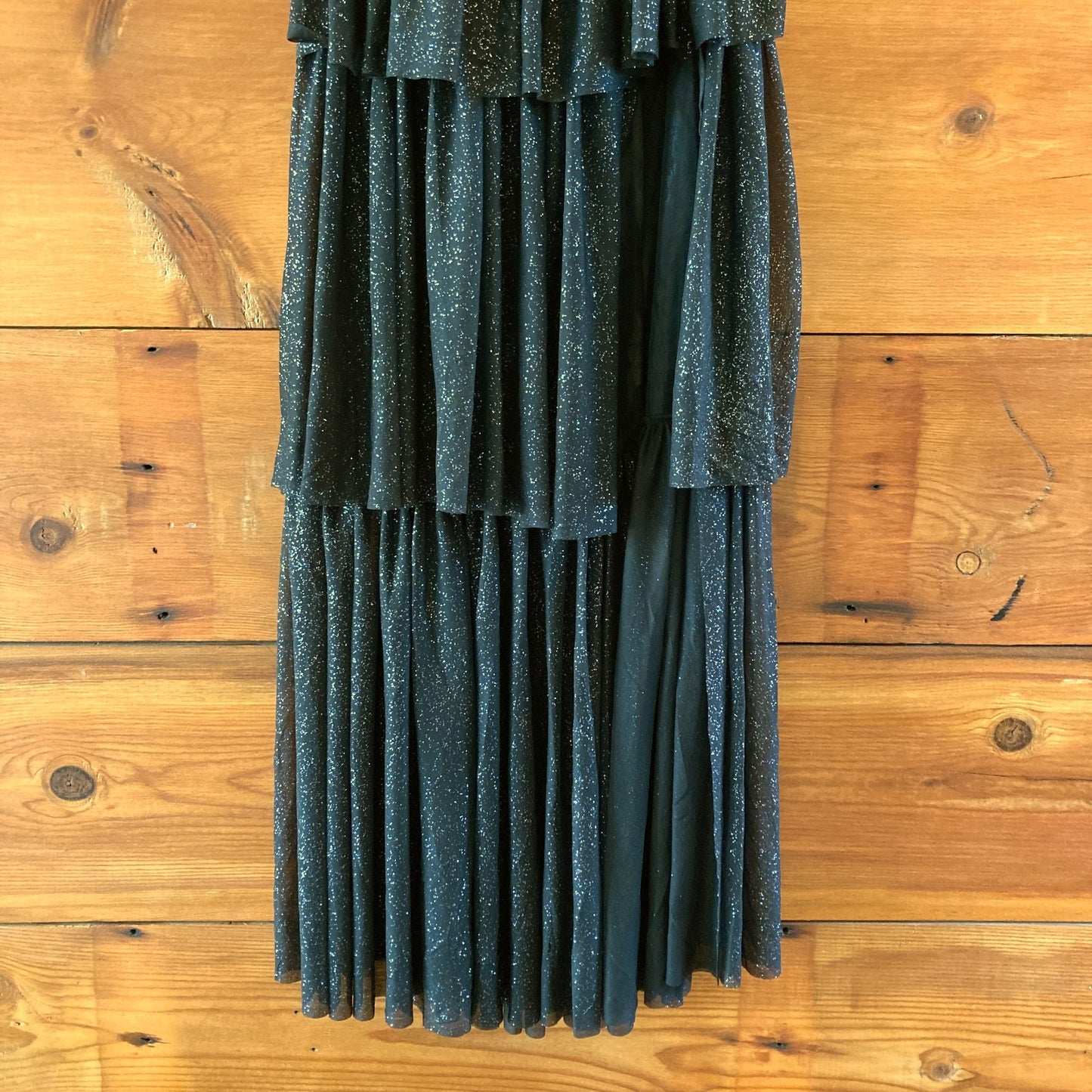 For Love & Lemons Black Strapless Juni Tiered Maxi Dress -Size XS - NEW - 0515CJ