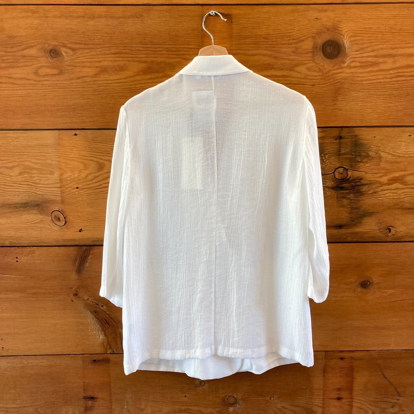 Meilleur Moment NEW White Textured Blazer Jacket - Size 36 / S - 0421SM