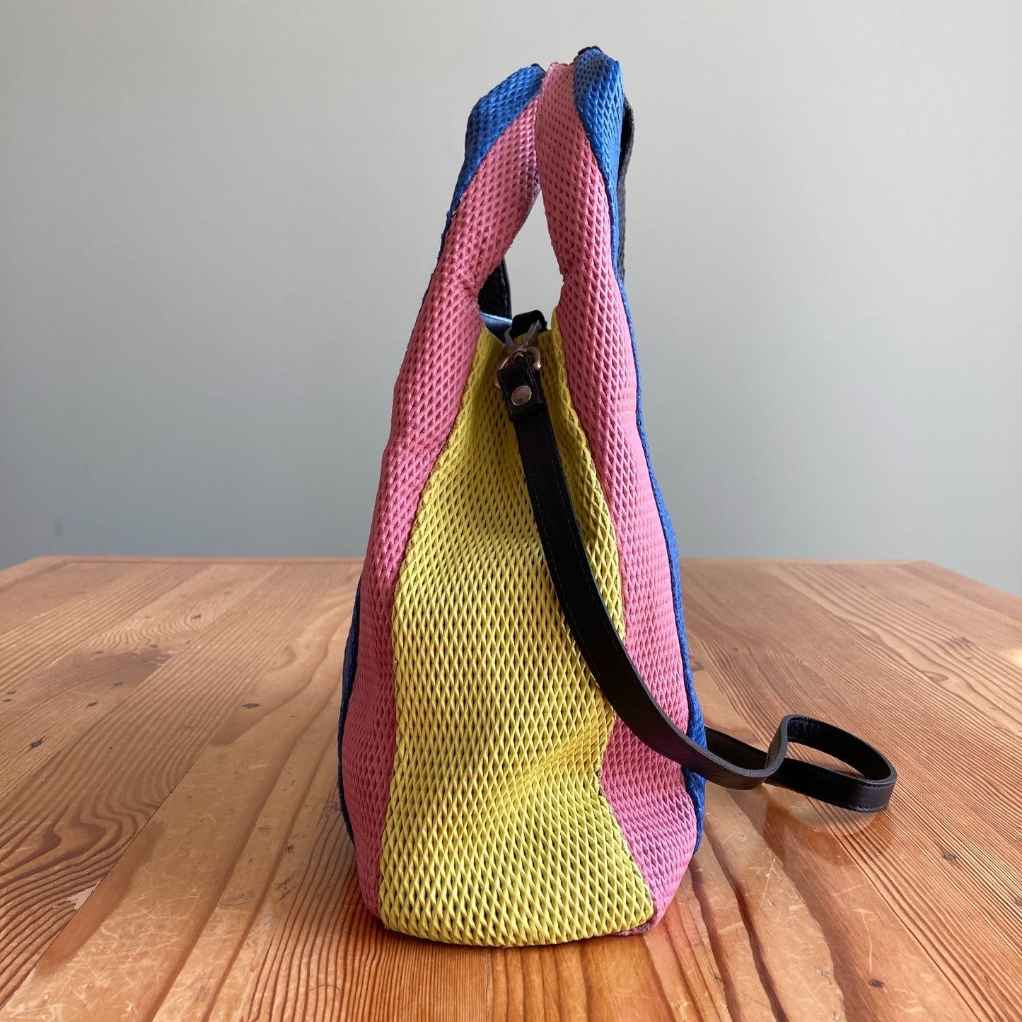 Cyedra Multi Color Striped Handcrafted Handbag Purse - 0617RF