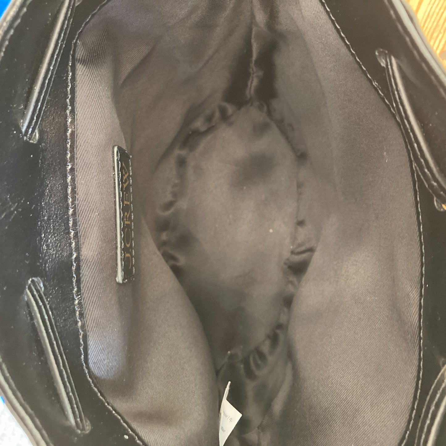 J Crew Black Italian Leather Small Backpack Bag - 0920PW