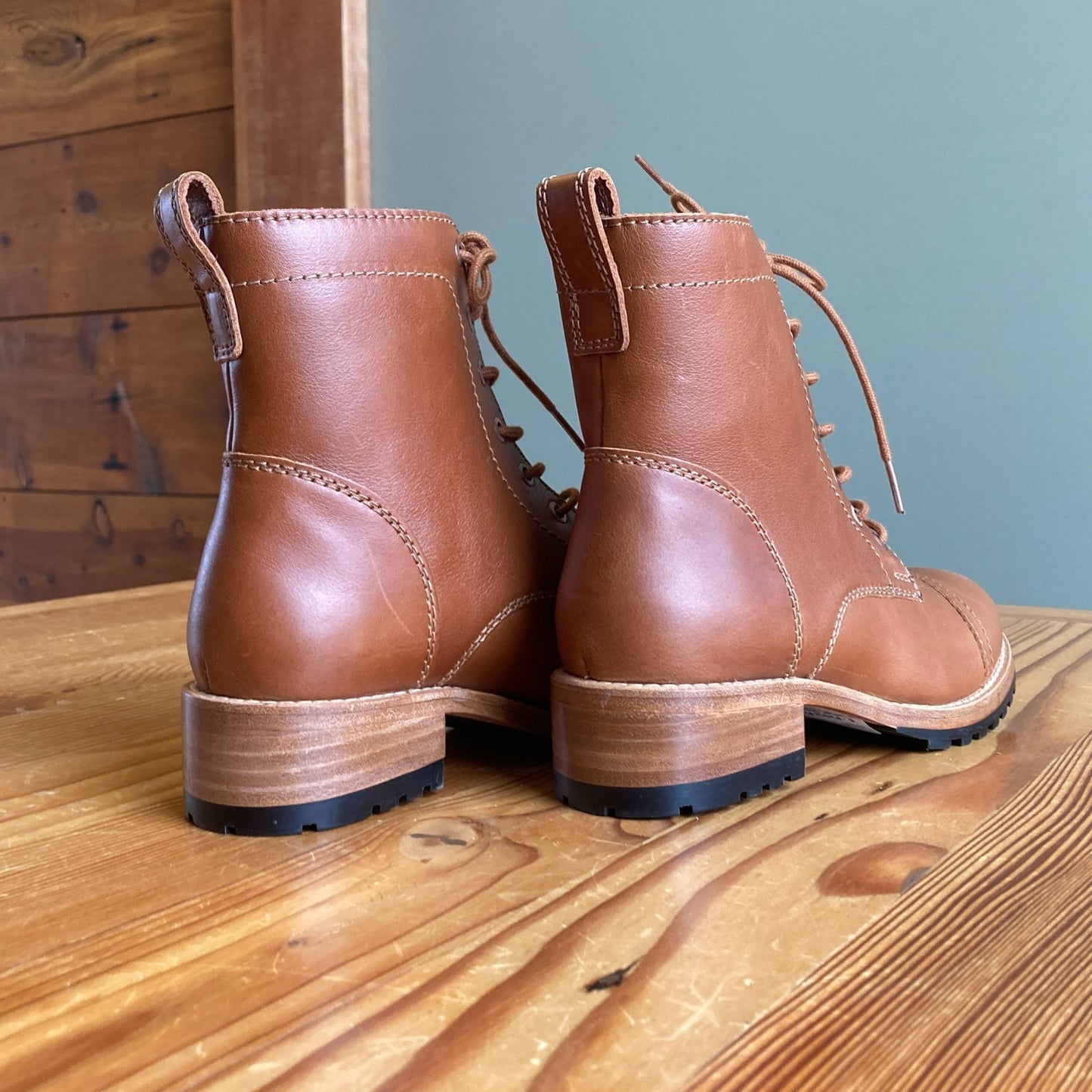 6 - Patina Portland Leather Classic Lace Up Womens Boots 0104KR