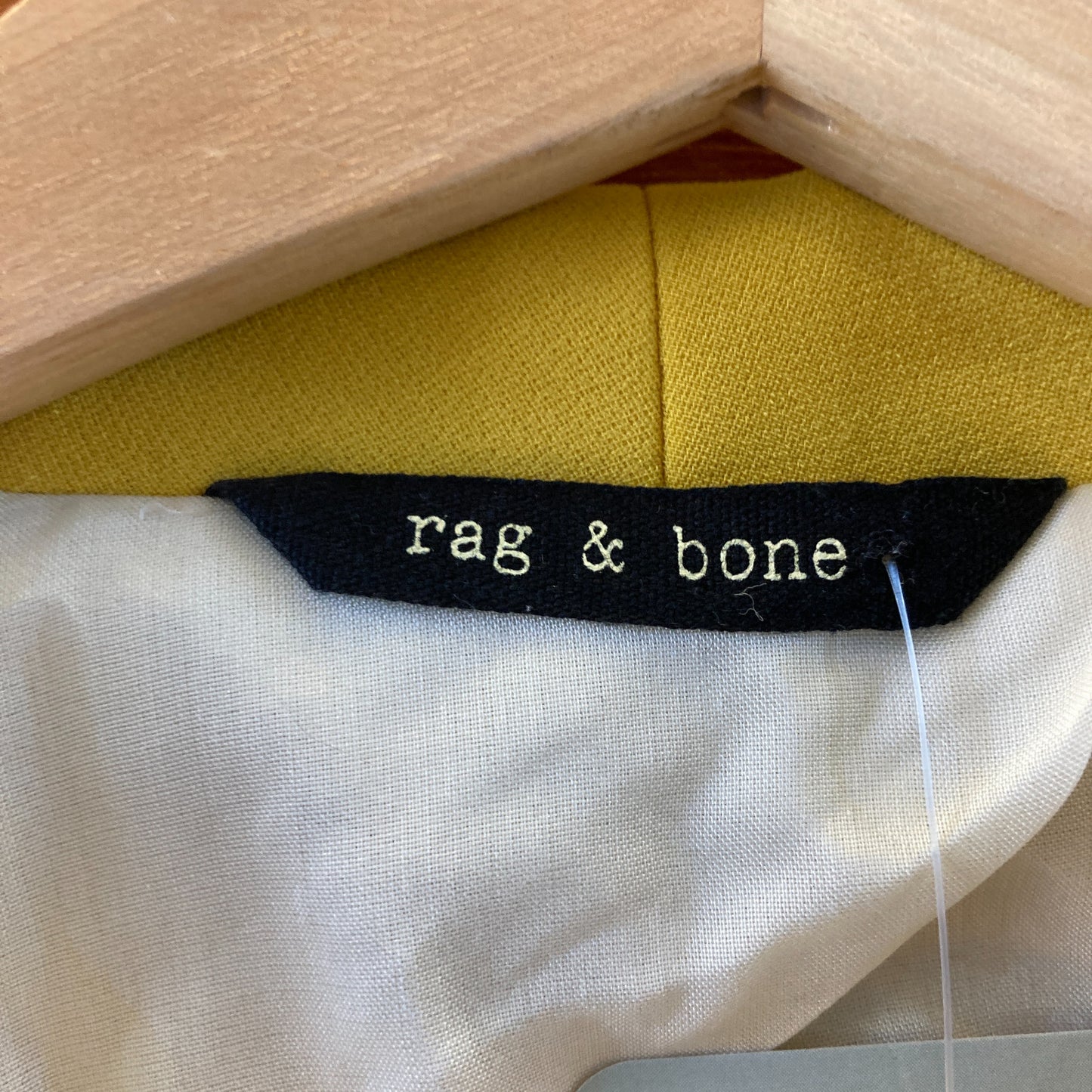 Rag & Bone Sunshine Yellow Clasp Front Blazer Jacket - Size 12 - 1029SB