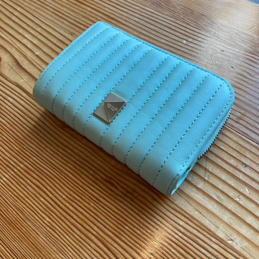 Kate Spade Light Green Deco Quilted Leather Compact Wallet - 0710SD