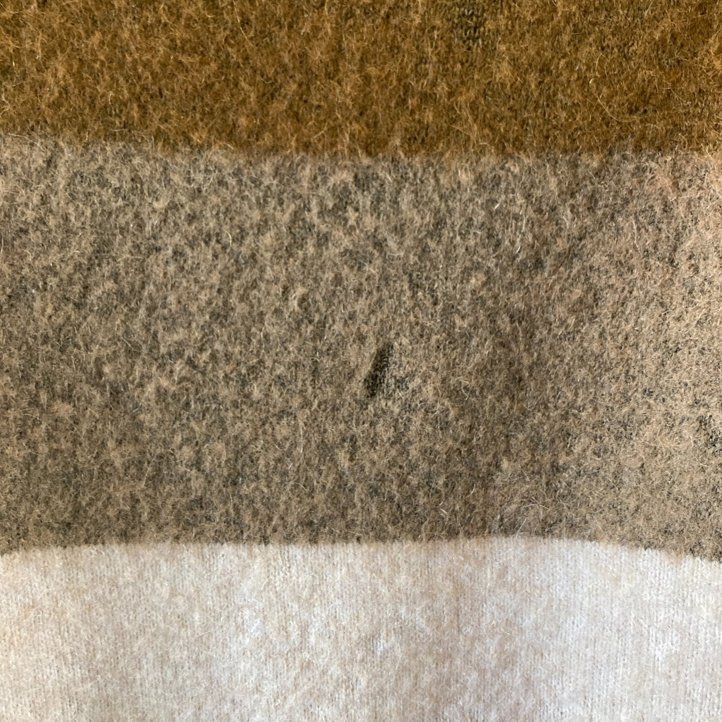 Acne Studios Brown Striped Alan Mohair Paw Crew Neck Sweater - Size S - 0313SH