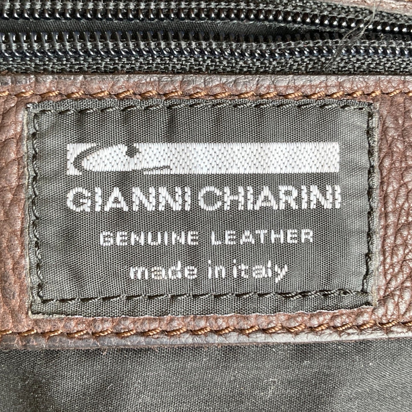 Gianni Chiarini Dark Brown Soft Leather Top Zip Hobo Purse Bag - 0209SB