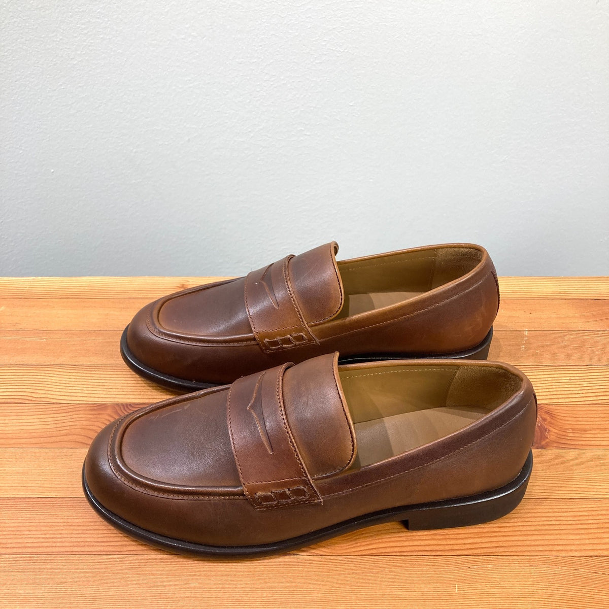Thursday Boot Co. $160 Brown Dress Penny Loafers Shoes - Size 8.5 - NEW - 0203EL