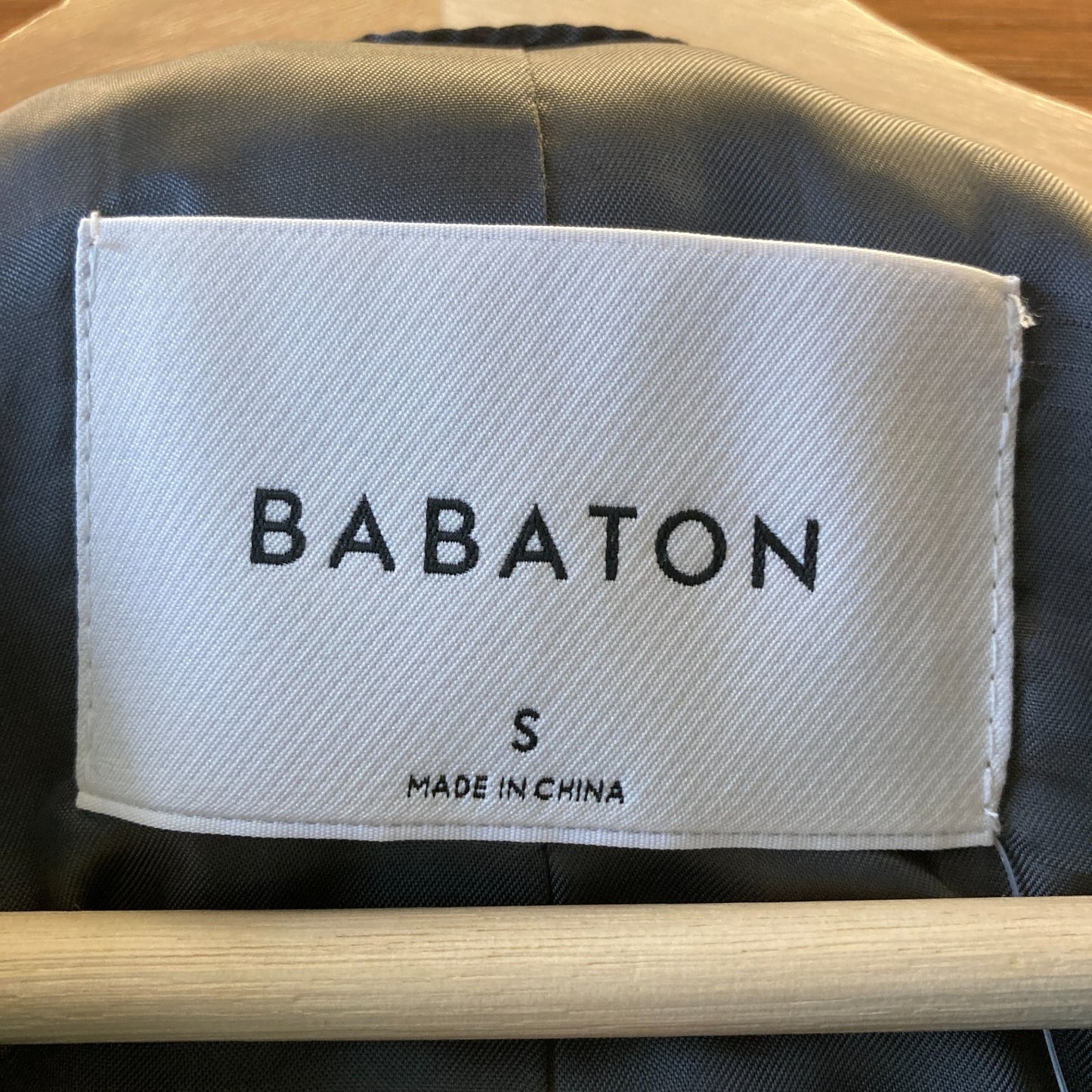 S - Babaton Aritzia Gray Toggle Front Hooded Wool Pearce Jacket Coat 0410MK