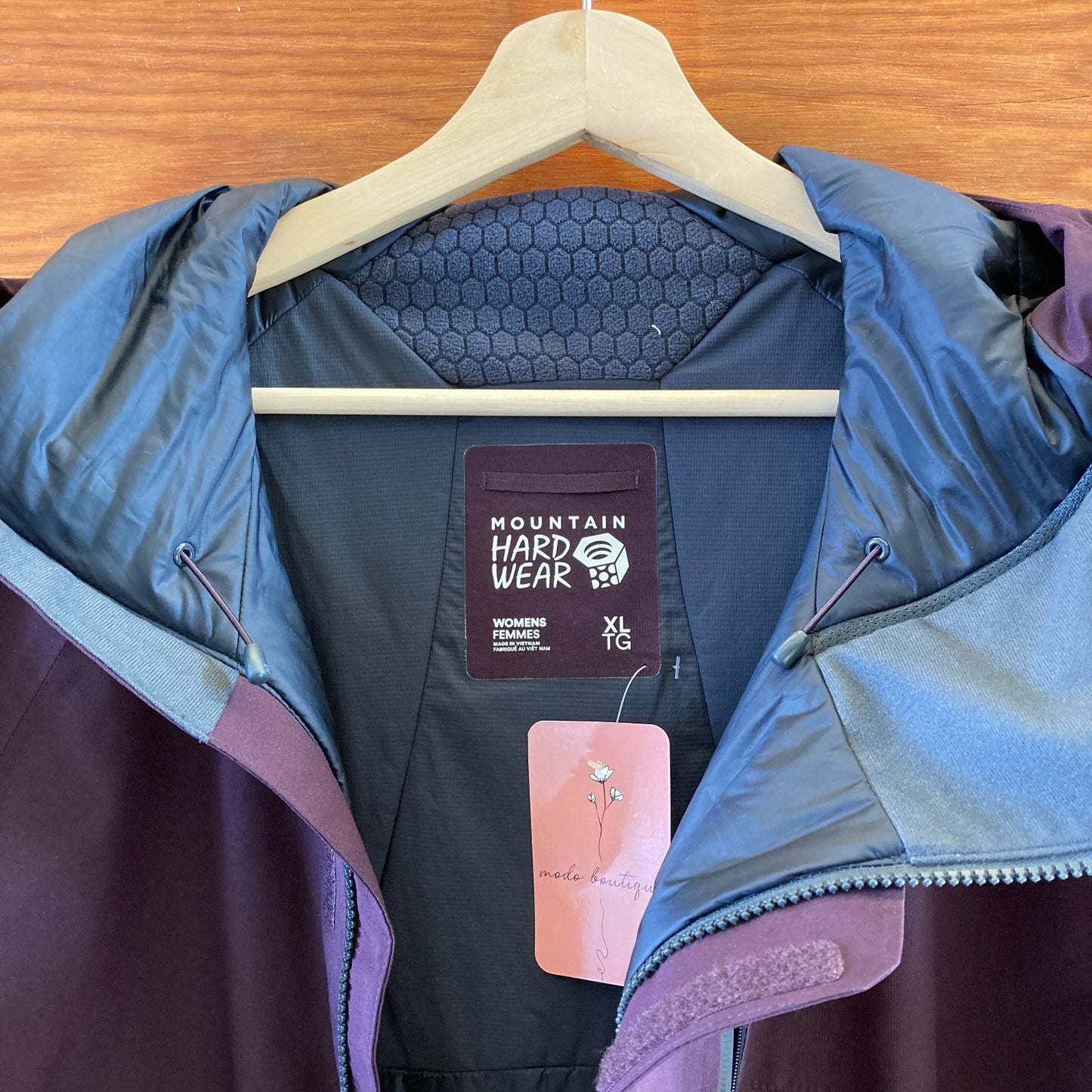 XL - Mountain Hardwear $375 Dark Burgundy Cloud Bank Gore-Tex Coat NEW 0313TC