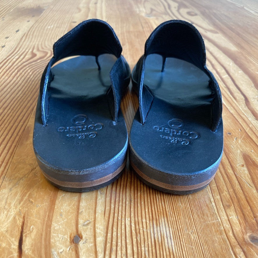 Calleen Cordero Black Suede Toe Loop Hala Sandals - Sz 8 - NEW w/ Box - 4427SC