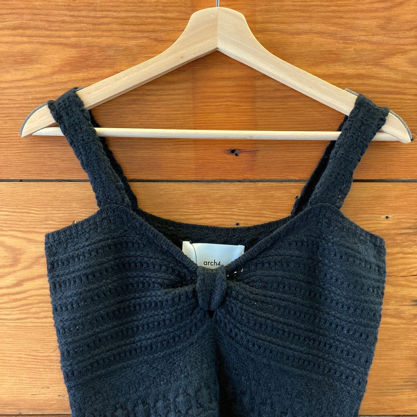 Arch4 Black Cashmere Silk Jodie Sleeveless Sweater Tank - Size S - NEW - 0422VS