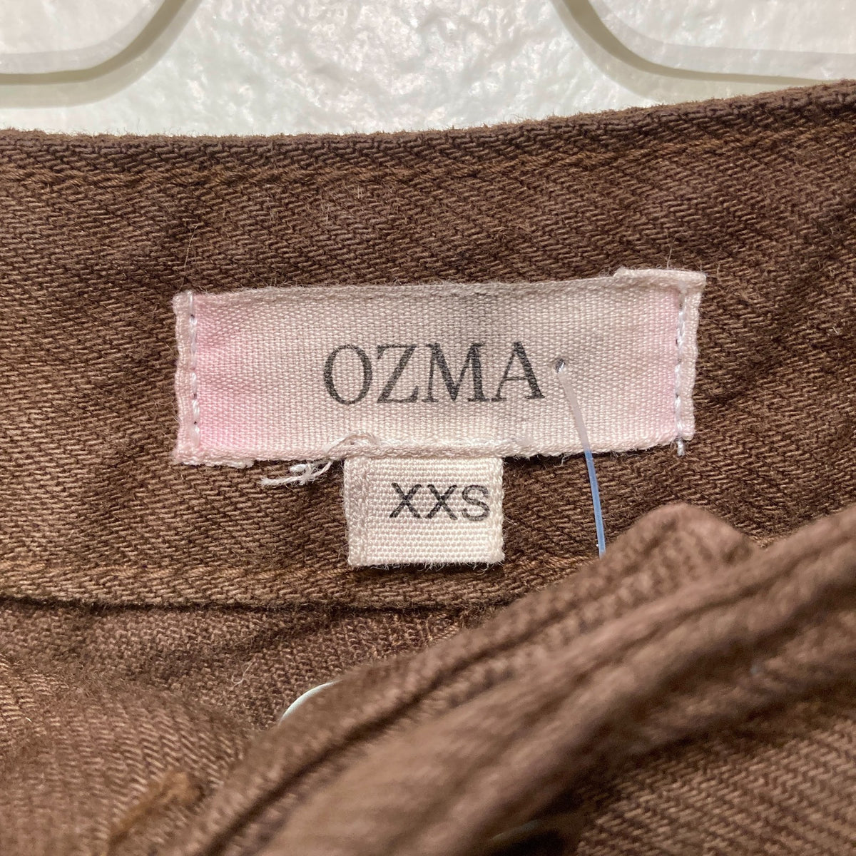 Ozma of California Dark Brown Wide Leg Cotton Pants - Size XXS - 0312IG