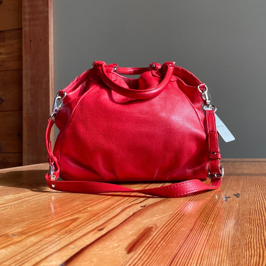 Marc by Marc Jacobs Red Classic Q Francesca Double Handle Shoulder Bag 0420PH