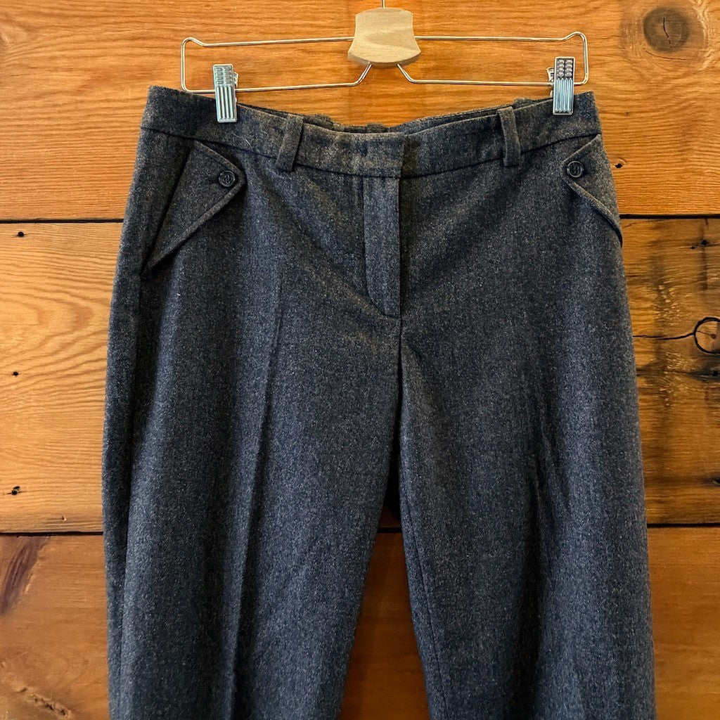 Loro Piana Brown Virgin Wool Cashmere Blend Trouser Pants - Sz 46 / 10 - 0405MR