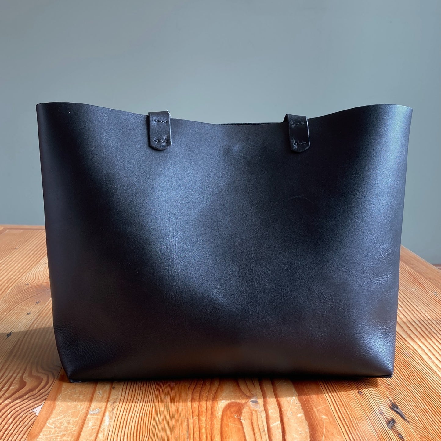 Tribe Alive Black Leather Large Carryall Tote Bag Shoulder Purse 0918NK