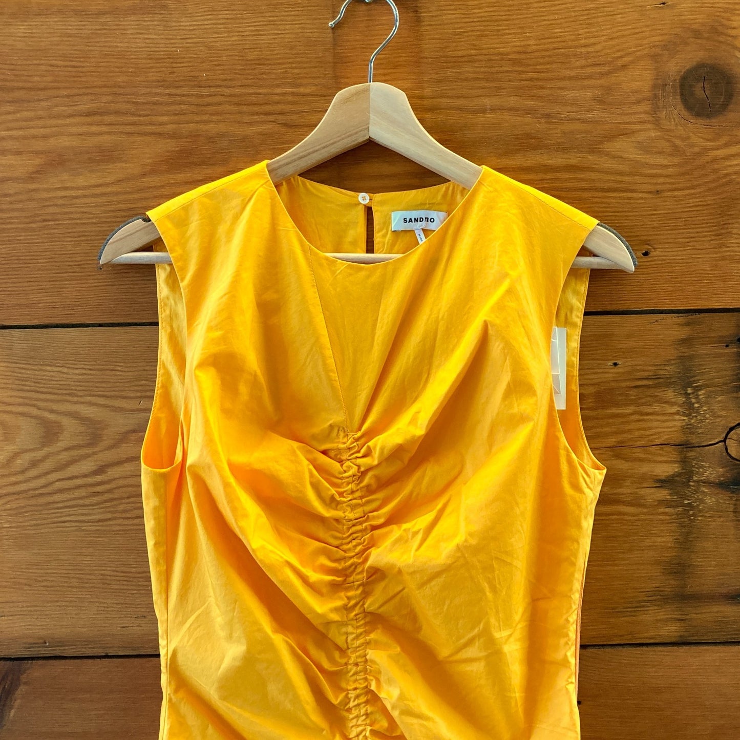 Sandro NEW $445 Acid Orange Sleeveless Rosie Midi Dress - Size 38 / S - 1016LD