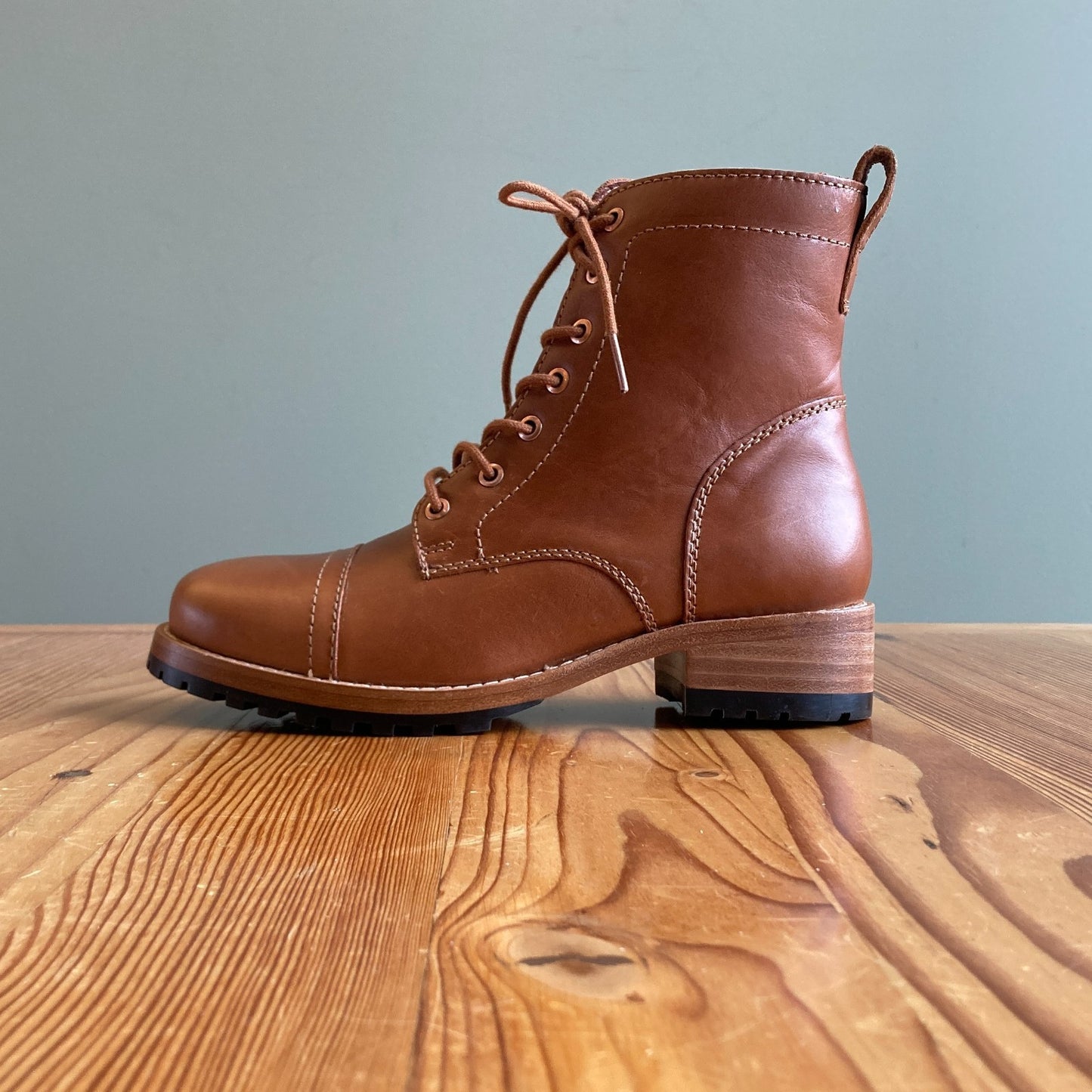 6 - Patina Portland Leather Classic Lace Up Womens Boots 0104KR