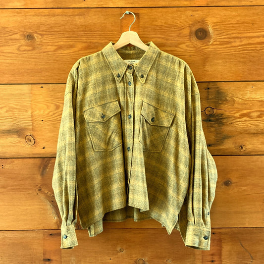 Etoile Isabel Marant Oversized Flannel Button Up Shirt - Size 42 / L - 1011SC