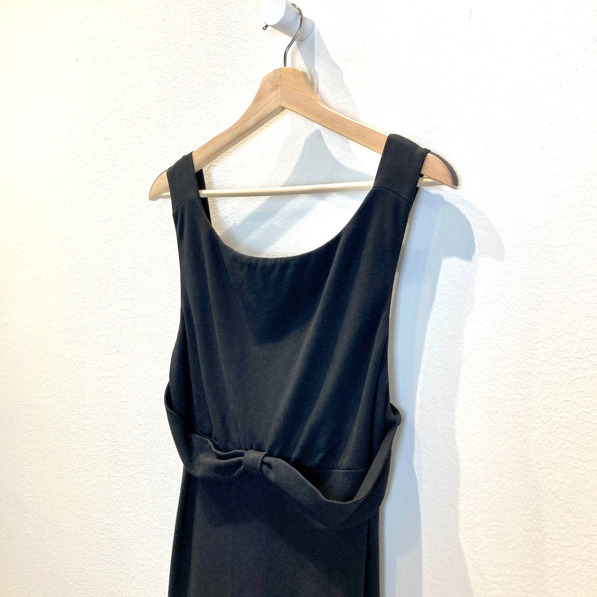DVF Diane von Furstenberg Black Ponte Knit Midi Dress - Size 6 - 0504AK