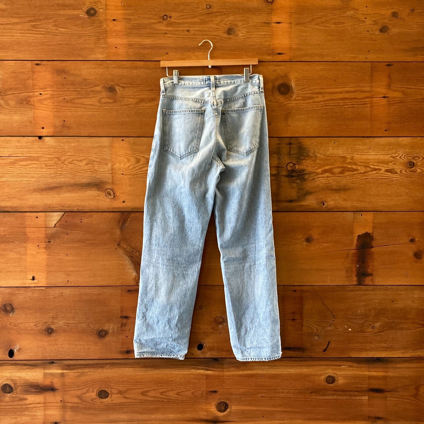 26 - AGOLDE $198 Criss Cross Upsized Button Front Relaxed Jeans 0606RO