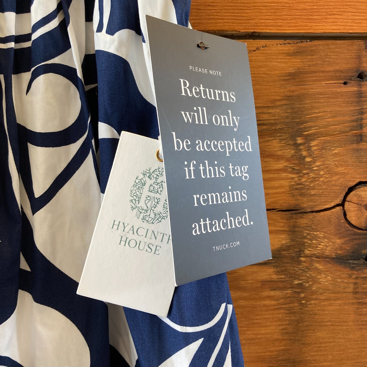 Hyacinth House Navy & White Patterned Maxi Skirt - Size M - NEW - 0617LH