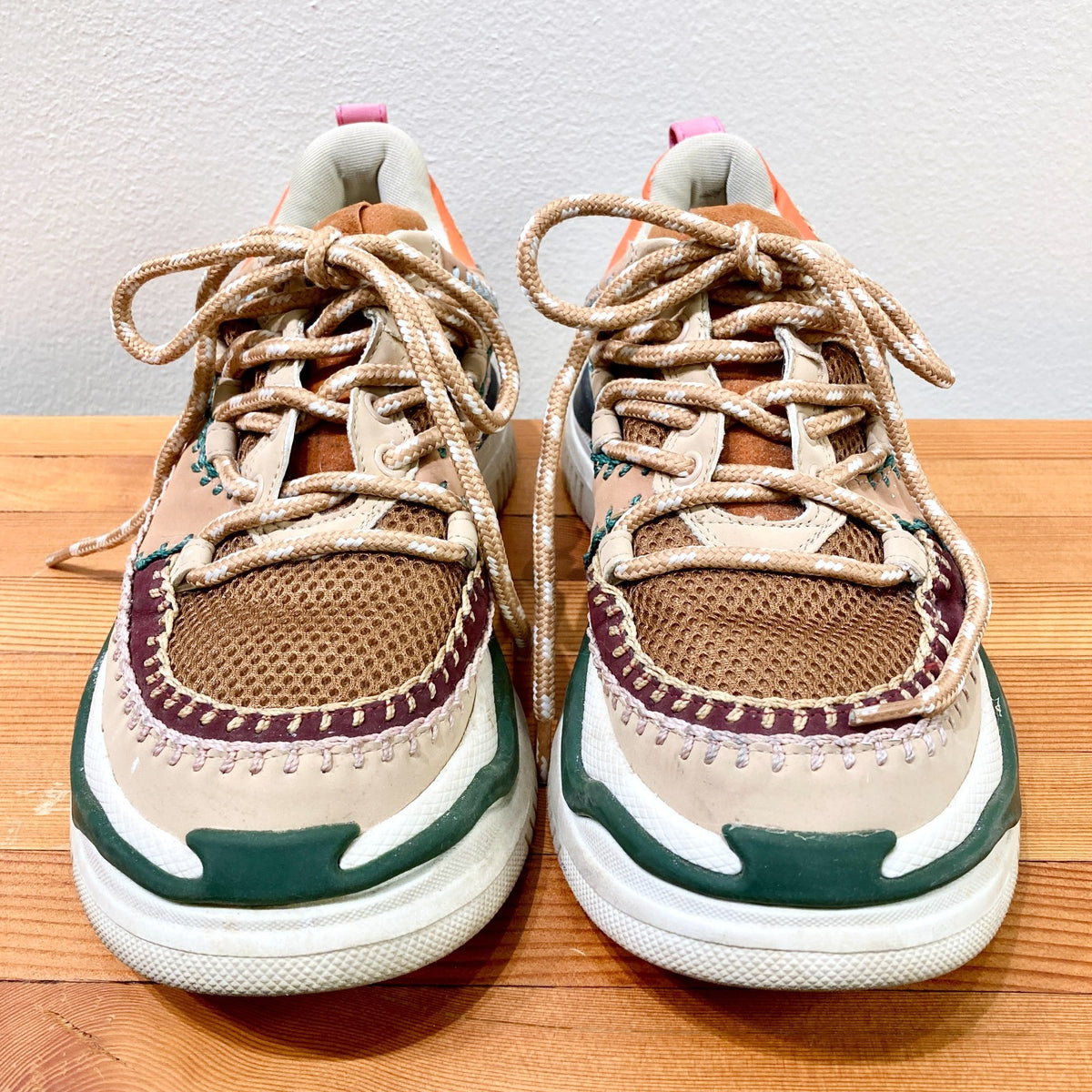 Farm Rio Colorful ZigZag Chunky Platform Sneaker Shoes - Size 39 / 8 - 0129LH
