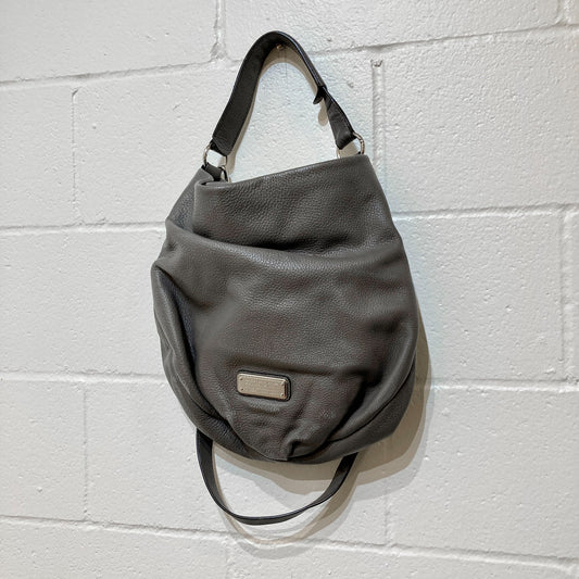 Marc by Marc Jacobs Grey Pebbled Leather Classic Q HIllier Hobo Bag - 0905SC
