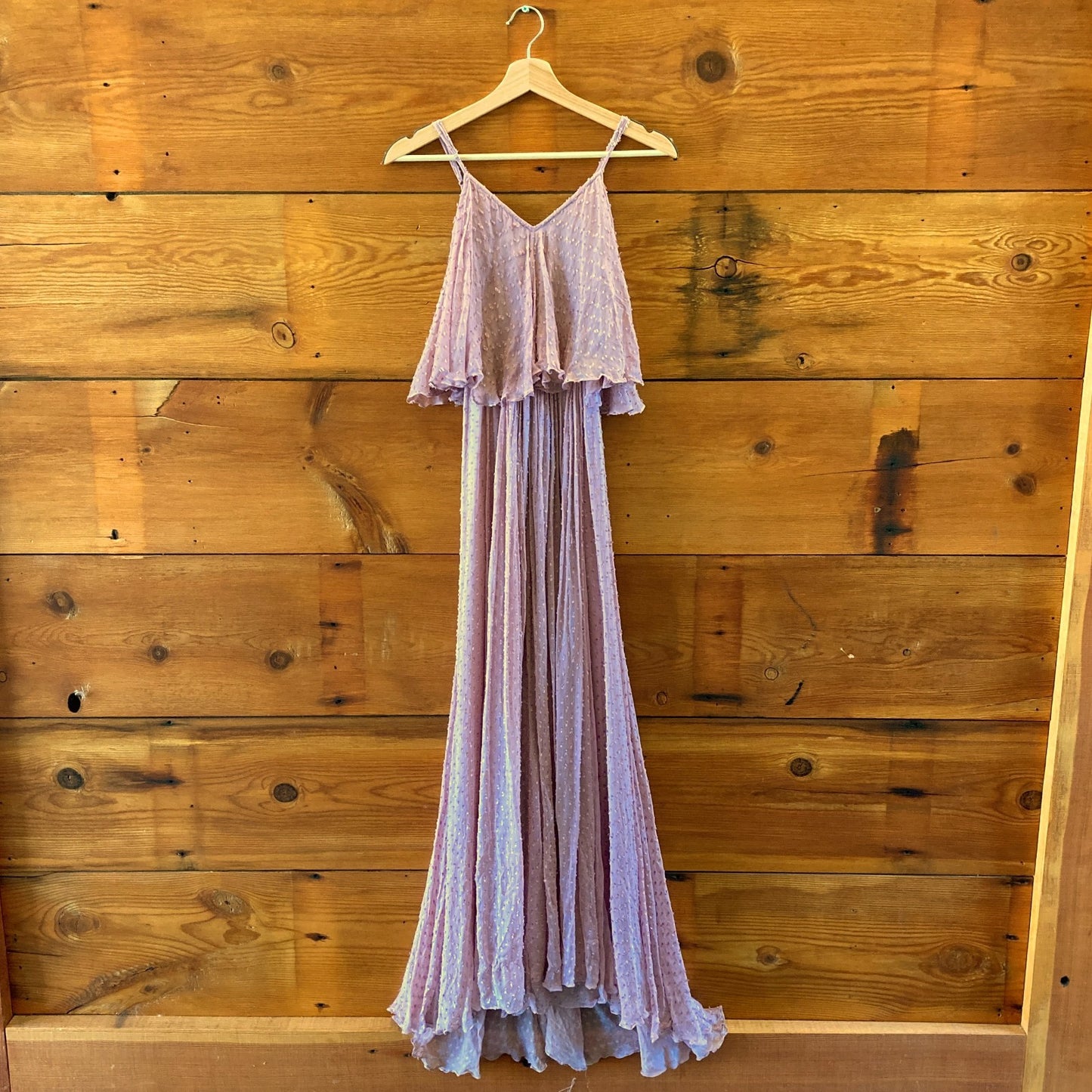 Mes Demoiselles Mauve Sleeveless Layered Maxi Dress - Size 34 / XS - 0715IM