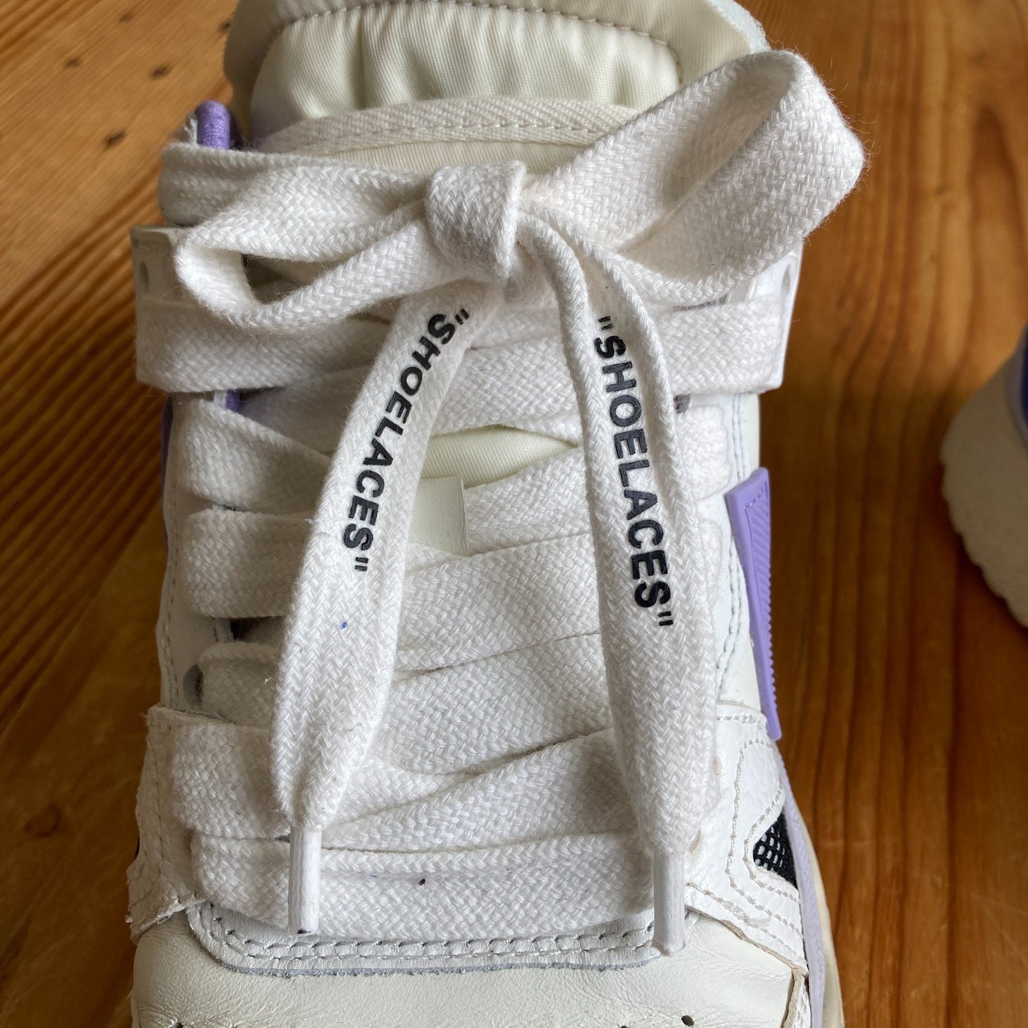 Off White Lilac Blue Mid Sponge Streetwear Sneakers - Size 37 / 6.5 - 7 - 1120CB