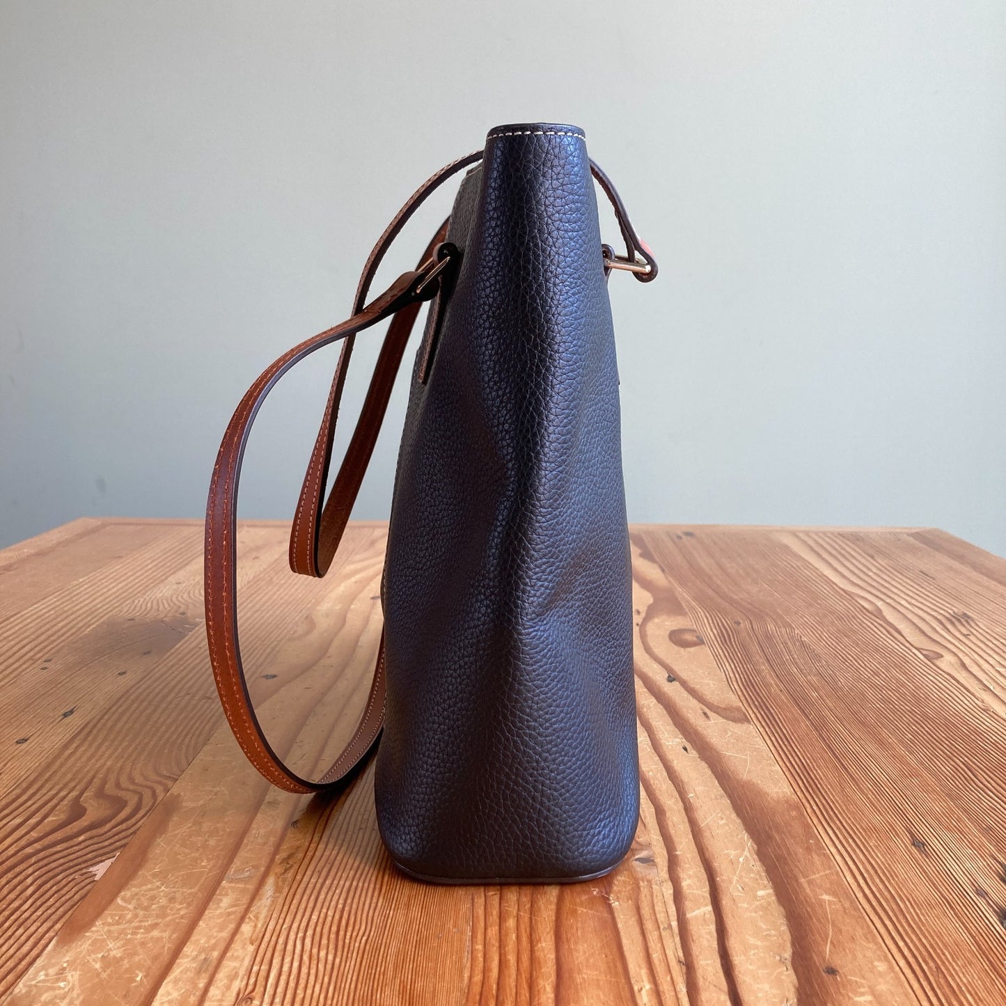 Dooney & Bourke Navy Pebble Grain Satchel Short Handle Shopper Tote Bag - 0311AY