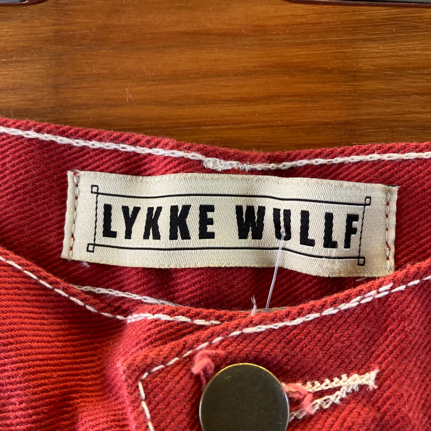 Lykke Wullf Red Freya High Rise Cowgirl Jeans - Size 4 - 0312IG