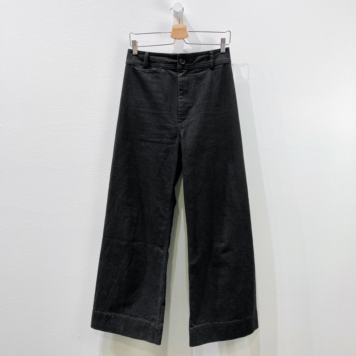 Creatures Of Comfort Black High Rise Mason Wide Leg Pants - Size 6 - 0129LH