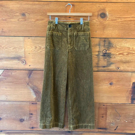 Maeve Anthropologie The Colette Brown Corduroy Pants - Size 25 - 0312IG