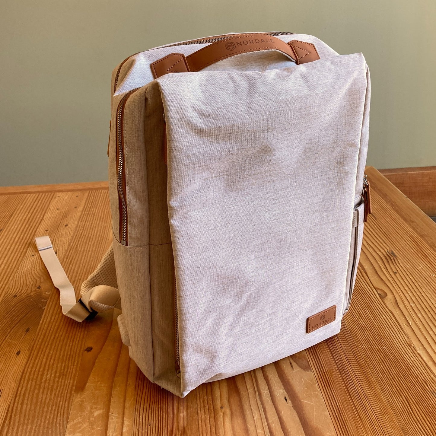 Nordace Beige Siena Pro 15 Travel Laptop Backpack - 0129CB