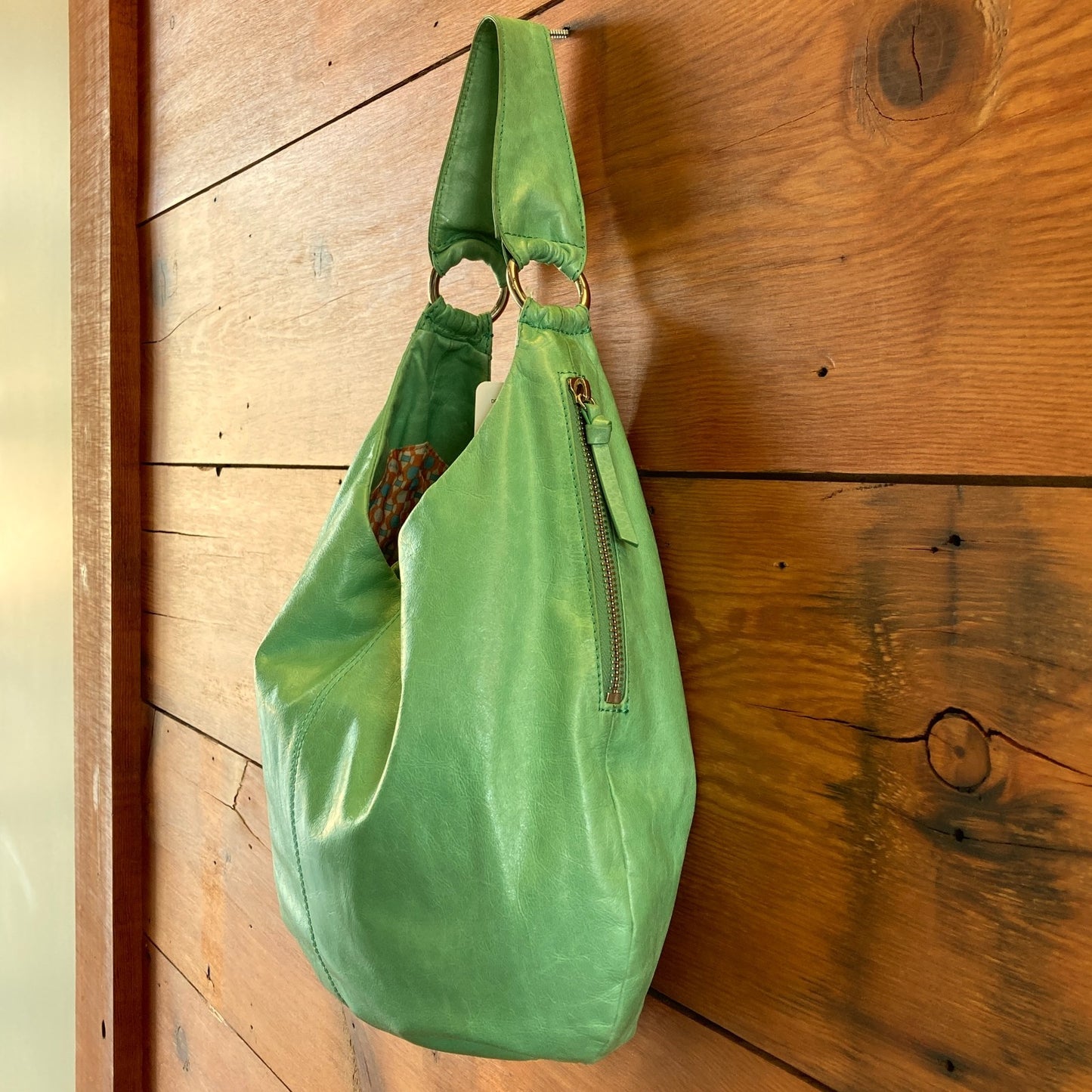 Hobo International Mint Leather $288 Gabor Shoulder Bag - 0706KS