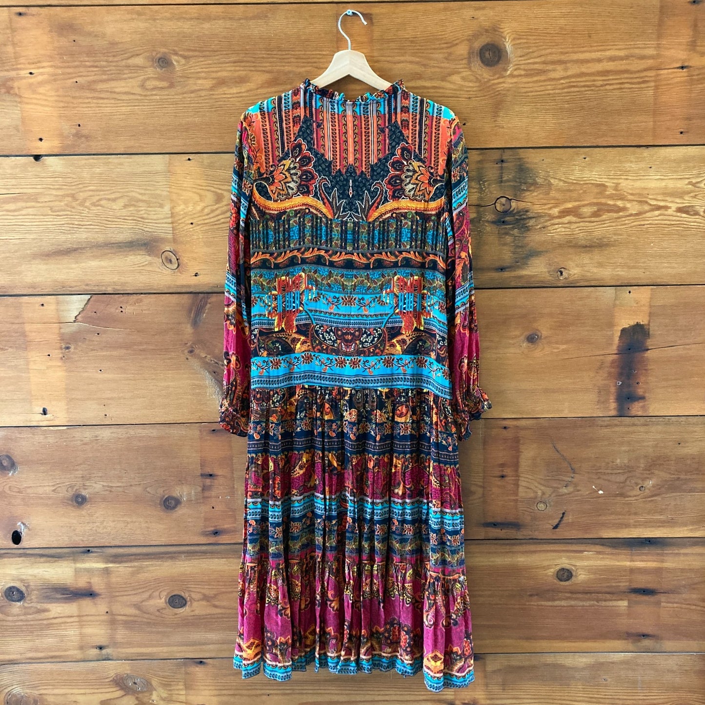 Bhanuni by Jyoti Anthropologie Colorful Davina Maxi Dress - Sz M Petite - 0705MD