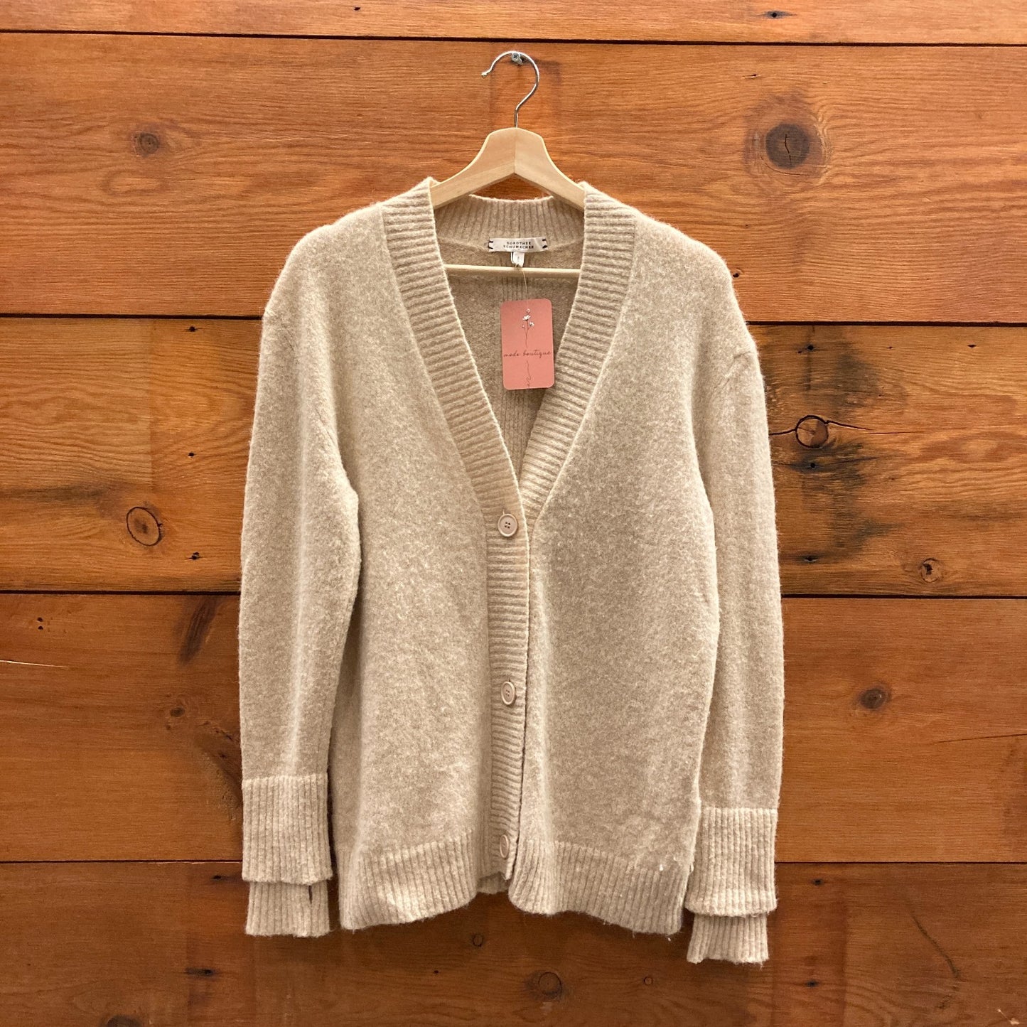 2 / S - Dorothee Schumacher Beige Alpaca Wool Blend Cardigan Sweater 0915CM