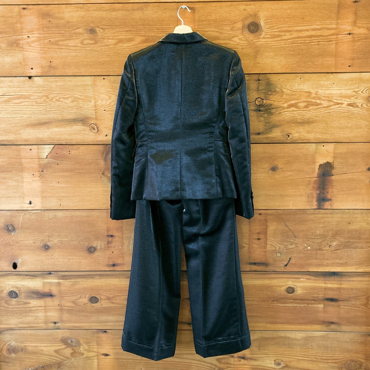 Gucci F/W 2006 Runway Black Metallic Sparkle Wool Suit Set - Size 44 / 42 0827BH