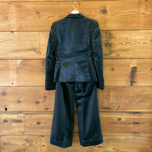 Gucci F/W 2006 Runway Black Metallic Sparkle Wool Suit Set - Size 44 / 42 0827BH
