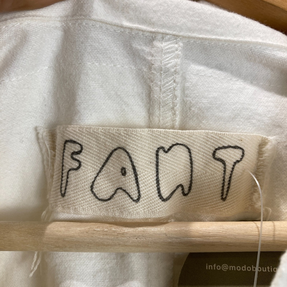 Fant $300 Ivory White Cotton Raw Edge Pullover Shirt Top - Size 1 / S - 1217MA