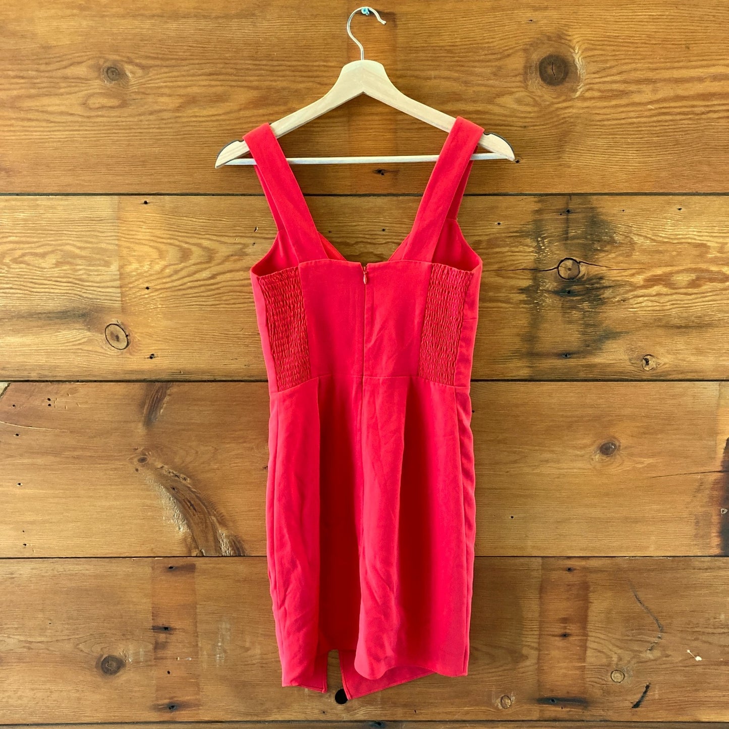 Amanda Uprichard Red V-Neck Mini Slit Front Dress - Size P / XS - 1112MH