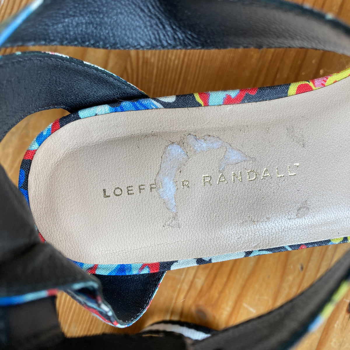 Loeffler Randall Floral Chunky Minette Platforms Heels - Size 8.5 - 0121CE