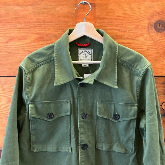 S - Mens - Iron & Resin Dark Khaki Green Cotton Workwear Chore Jacket 1022SW
